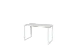 Domino Plus Bureau Hoogte Verstelbaar 1200x600mm Wit 25mm Wit O-Poot
