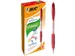 Balpen Bic Atlantis classic grip clic medium rood