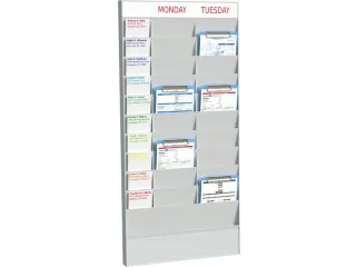 kantoorplanner,basismodule,20vakken,HxBxD 976x456x44mm - 1
