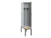 locker met bank,voor scheiding van kleding,HxBxD 2120x400x815mm,1vak