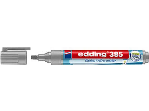 Edding 385 Flipchart effect marker Zilvergrijs