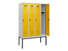 schoollocker,HxBxD 1950x1200x500mm,4vak,vak B 300mm,draaigrendel