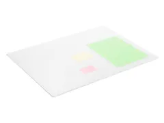 Schrijfonderlegger Transparant 650x500 mm med siergroef PP