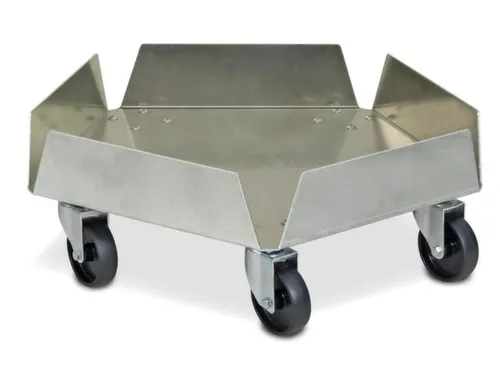 Tonroller,v. 35/100l ton,draagverm. 250kg,H 200mm,frame aluminium