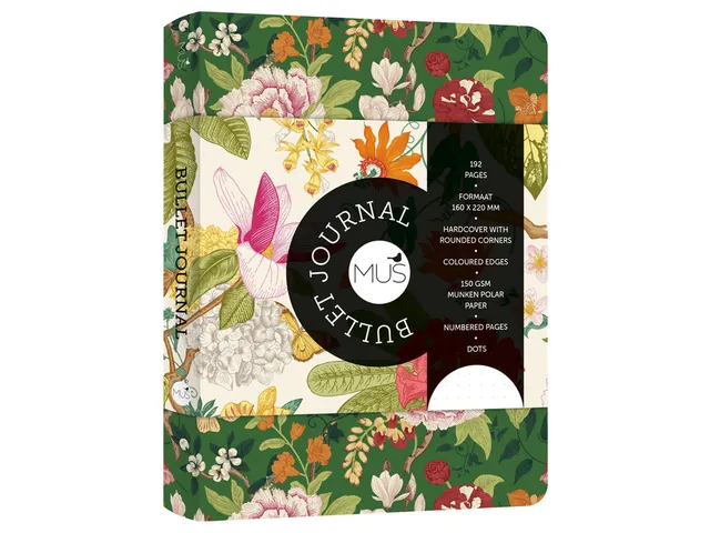Mijn Bullet Journal Bloom dots 192 pagina's Groen