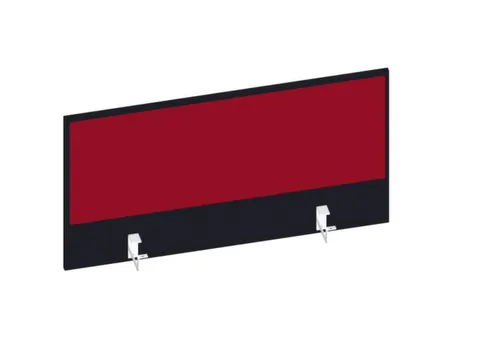 baliepaneel,v. bureau,aanbouw achter,B 1000mm,CC-zwart,BN4011-rood