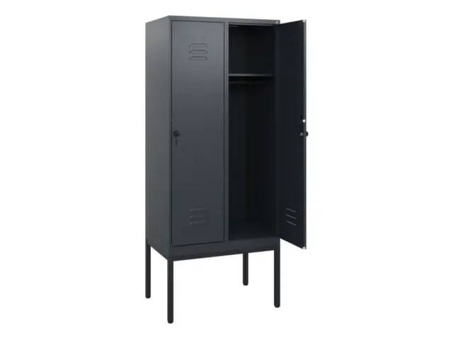 locker,HxBxD 1950x800x500mm,2vak,vak B 400mm,draaigrendel