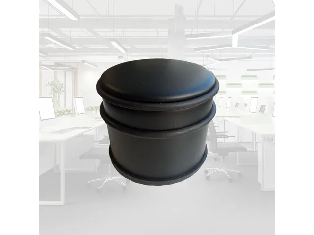 Deurstopper Zwart ⌀9 x7.5 cm