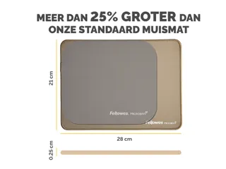 Muismat Fellowes Breyta XL zand 21x28cm - 3