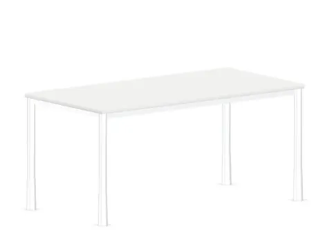 In hoogte verstelbaar bureau,HxBxD 720-840x1600x800mm,Bl-wit