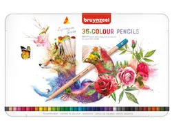Kleurpotloden Bruynzeel Expression assorti blik à 36 stuks
