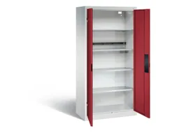 acculaadkast 1950x930x500mm 5stekkerdozen 230V cil.-slot front RAL3003