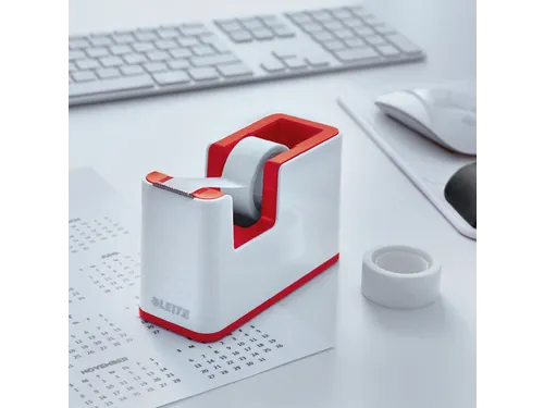 Plakbandhouder Leitz WOW wit/rood