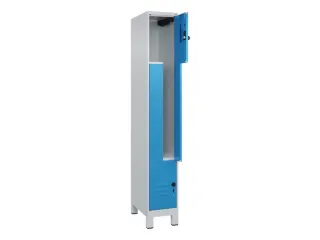 Z-garderobekast,HxBxD 1950x300x500mm,vak B 150/300mm,draaigrendel - 2