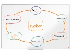 Nobo Whiteboard 100x150cm Premium Plus Magnetisch Emaille