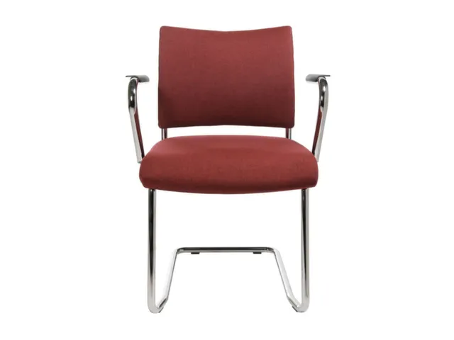 Siège visiteur Accoudoirs Revêtement bordeaux Assise 450x480x450mm