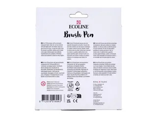 Brushpen Talens Ecoline set botanisch blister à 10 stuks assorti - 11