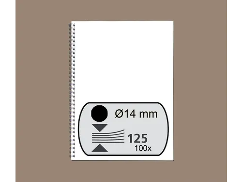 Draadrug Fellowes 14mm 34-rings A4 zwart 100stuks