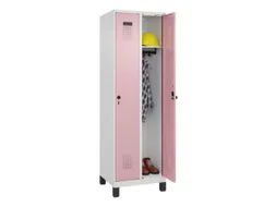 locker,HxBxD 1950x600x500mm,2vak,vak B 300mm,draaigrendel,voeten