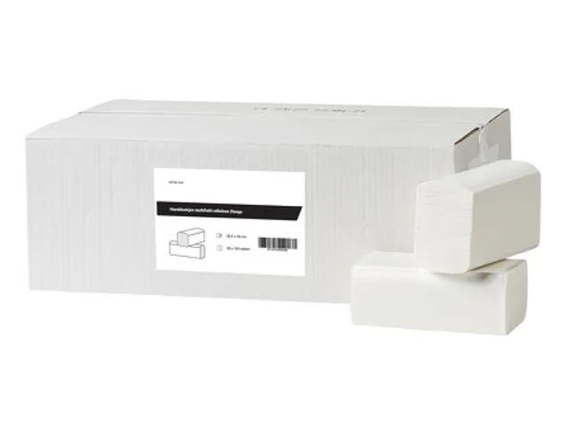 Papieren Handdoek Multifold cellulose 2-laags Wit FSC