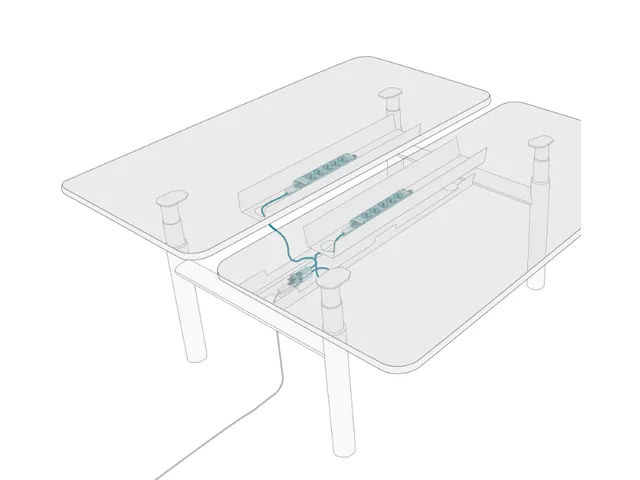 Dubbele Stekkerdoos Set – 2x 5 FR/BE 933 GST18i3 Zwart