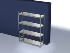 breedvakstelling,grondveld,HxBxD 2500x2070x635mm,vakl. 350kg