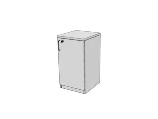 kantoorkast,HxBxD 720x400x445mm,Bl-wit - 1
