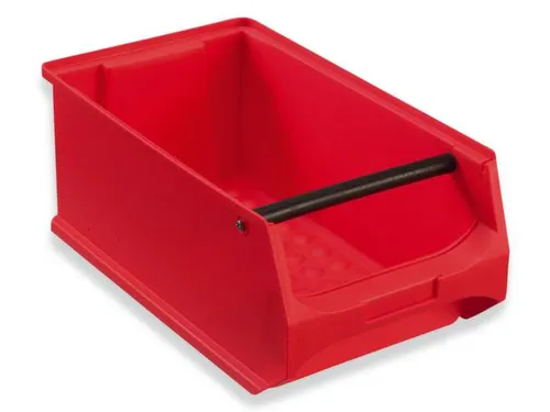 Zichtbak Grip 150x200x350mm Pp Met Draaggreep Rood