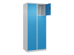 lockerkast,HxBxD 1850x800x500mm,2x4vakken,vak B 400mm,cil.-slot