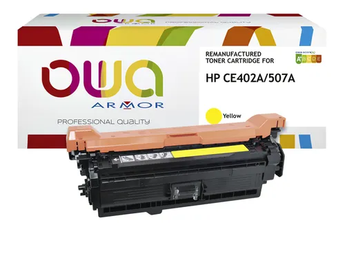 Tonercartridge OWA alternatief tbv HP CE402A geel