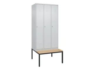 locker voor scheiding van kleding,HxBxD 2120x900x815mm,3vak - 1