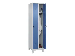 locker,HxBxD 1950x500x500mm,2vak,vak B 250mm,draaigrendel,voeten - 3