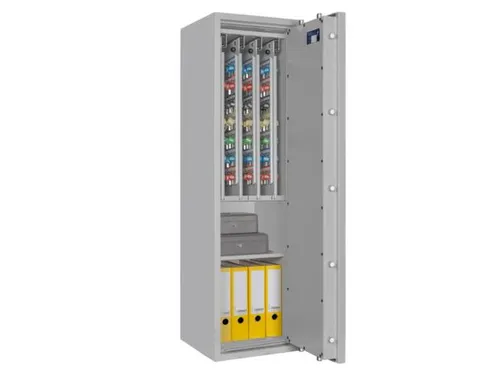 sleutelkluis,HxBxD 1400x400x420mm,448haak,legborden,romp RAL7035