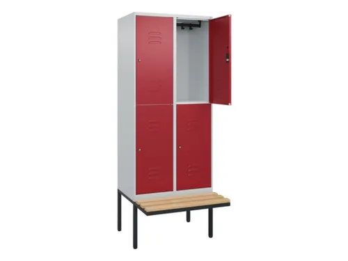 Dubbeldekse dekenkist,HxBxD 2120x800x815mm,2x2vak.,vak B 400mm