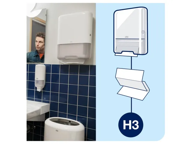 Tork 290143 Handdoek Advanced H3 Singlefold 2-laags Wit 15x250 stuks