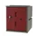 Kunststof locker,HxBxD 460x385x470mm,1vakken,draaigrendel,romp grijs