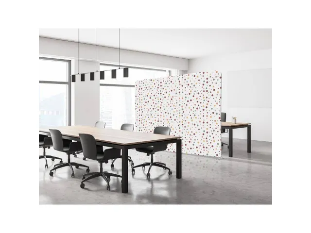 Scheidingswand Textiel 200x150cm Dots Earth