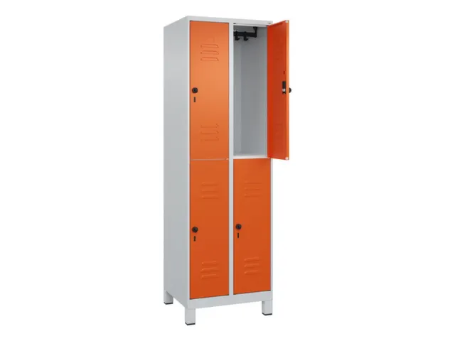 dubbeldekse locker,HxBxD 1950x600x500mm,2x2vak.,vak B 300mm
