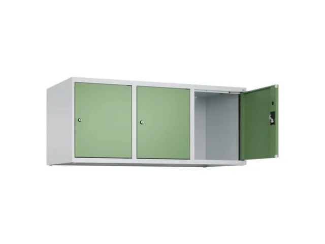 opzetkast,v. locker,3vak.,vak B 400mm,HxBxD 500x1200x500mm