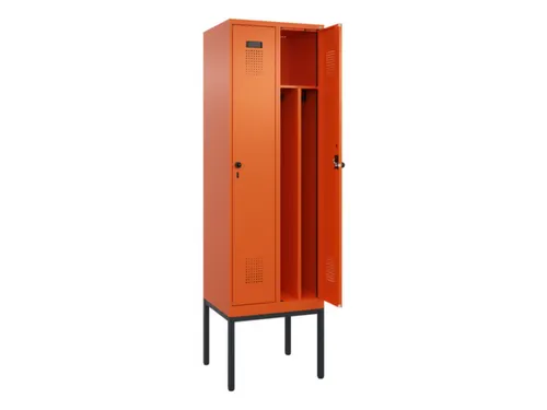 locker voor scheiding van kleding,HxBxD 2120x600x500mm,2vak