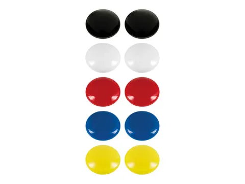 Magneet Westcott assorti pak à 10st. Ø 25x11,8mm, 300g