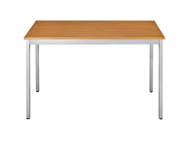 Tafel Vierkant 160x80 Cm Rechthoekig Frame Aluminium Blad Kersenhout