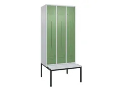 Z-garderobekast,HxBxD 2120x900x815mm,6vak,vak B 300mm,cil.-slot