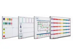 Whiteboard Bedrukt Eigen Ontwerp 100x200cm Softline 8mm alu-profiel