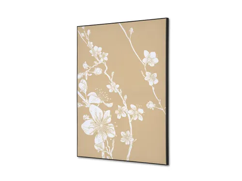 Wanddecoratie Textiel Set A2 Japanse Bloesem Beige