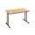 Klaptafel Vrijstaand 120x80 Cm Onderstel Zwart Blad Beuken