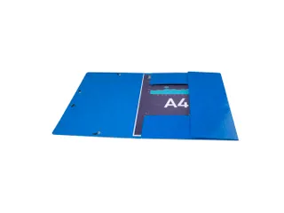 Elastomap A4 3 kleppen IDERAMA Maxi Capacity glanskarton blauw - 5