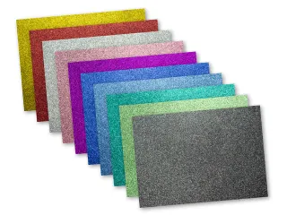 Glitterkarton Kangaro pak 10 vel 25x35cm, 10 kleuren 300 grams - 4