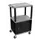 Kunststof etagewagen,draagverm. 150kg,laadvl. LxB 610x460mm,grijs