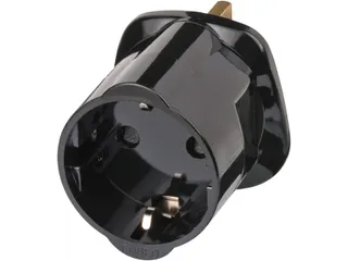 Reisstekker Brennenstuhl adapter GB/UK met aarding zwart - 2